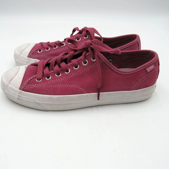 Converse Jack Purcell Cons Sneakers Mens 7.5 Womens 9 Purple Rose Low Top Shoes - Picture 4 of 9
